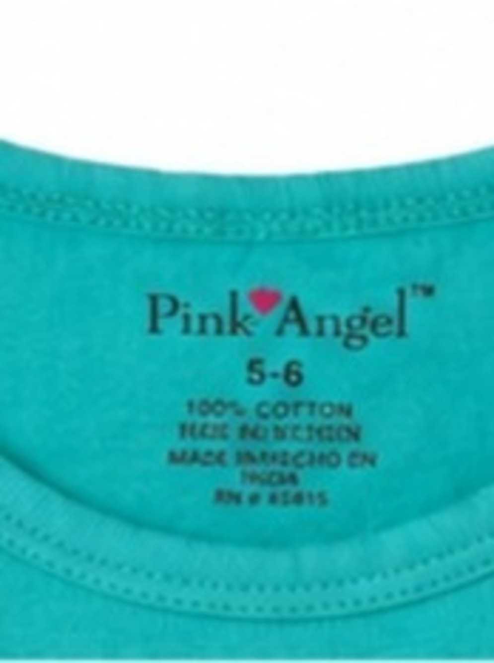 2 Girls Sleeveless Cotton Dress - Teal & Pink | Size 5-6 - Picture 4 of 4